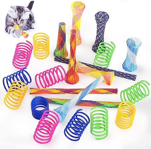 Ensemble de 22 jouets Bighan comprenant des ressorts colorés et des tubes en maille