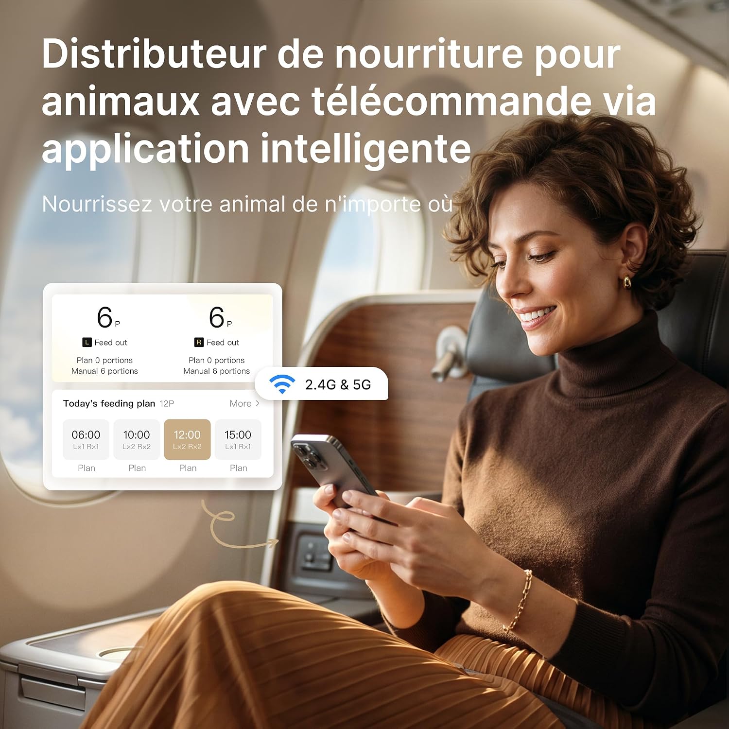 Le distributeur DUDUPET DU-F14 et son interface sur smartphone