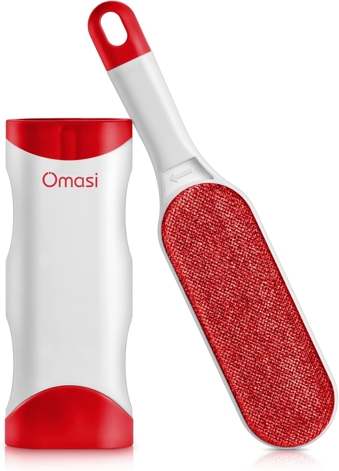 Brosse anti-poils Omasi bleue et son étui de nettoyage
