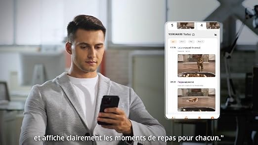 Utilisation de l'application mobile pour surveiller les repas des chats