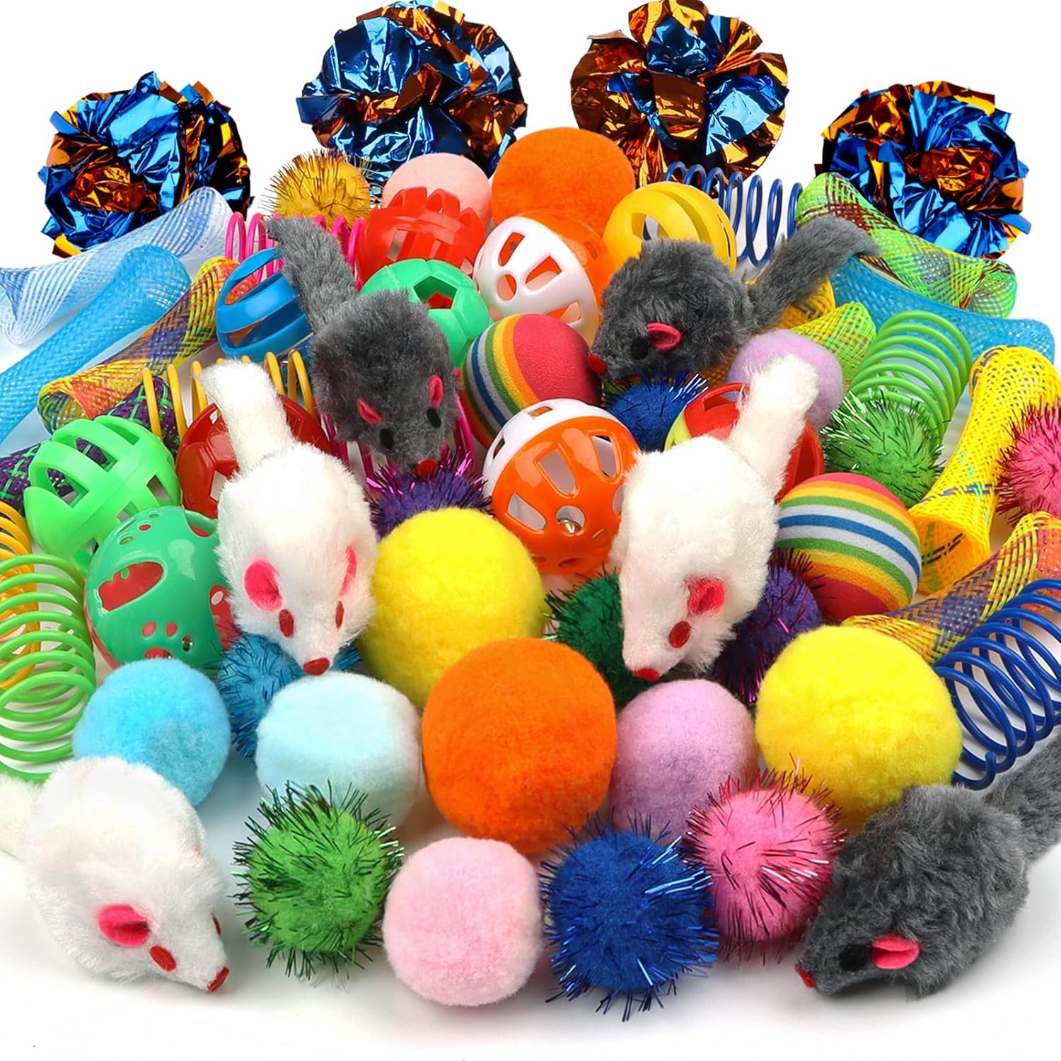 Vue d'ensemble de l'assortiment de jouets pour chat QUOZUO
